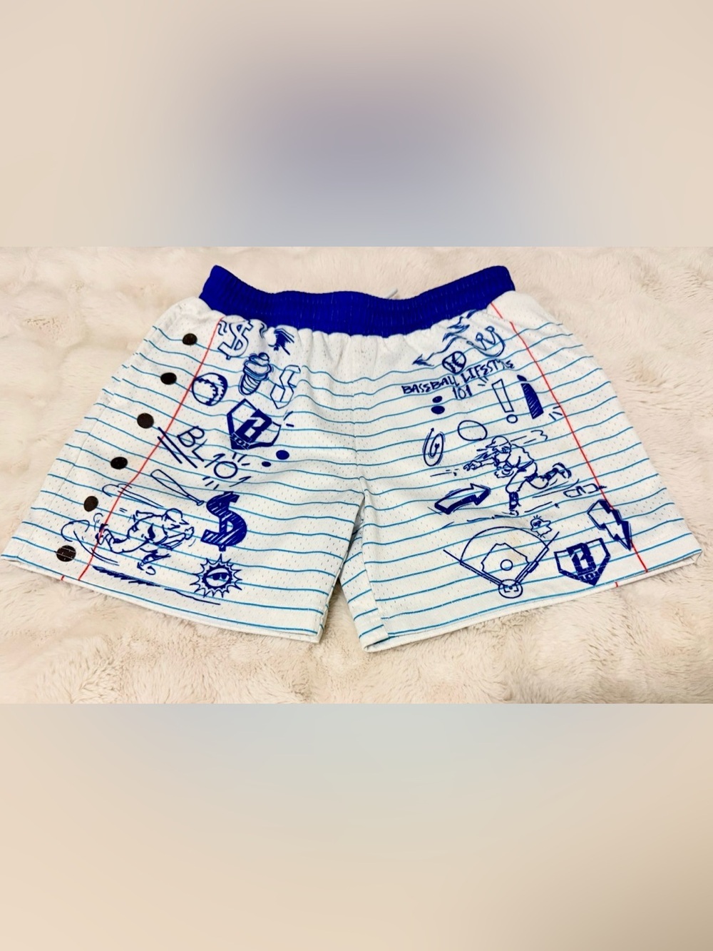 Baseball Lifestyle 101 Doodle Shorts